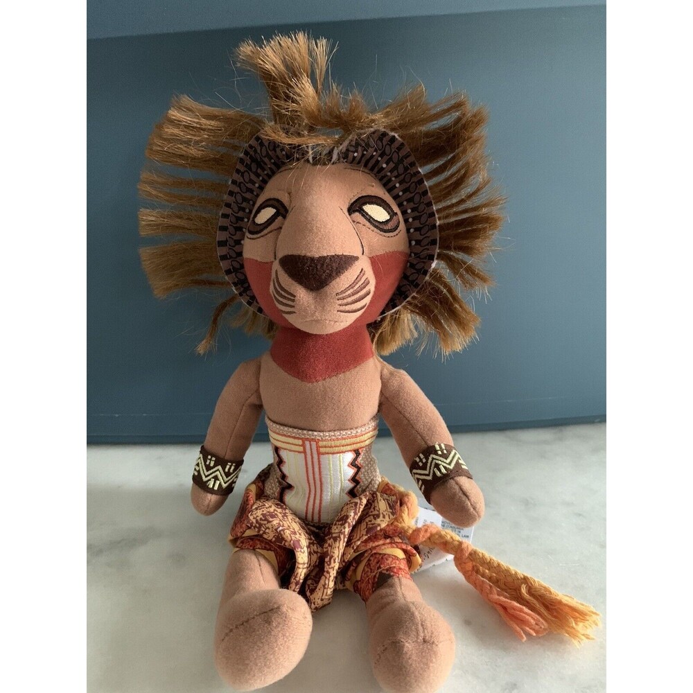 Disney The Lion King Broadway Musical SIMBA 11” Bean Bag Plush Stuffed Lion